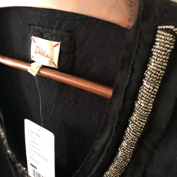 BNWT Anthropologie Deletta Beaded Neckline Shirt - Picture 7 of 7